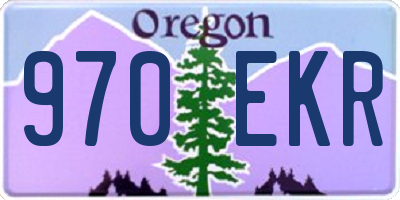 OR license plate 970EKR