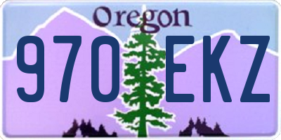 OR license plate 970EKZ