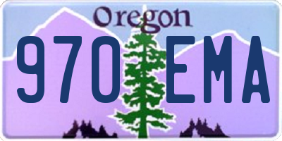 OR license plate 970EMA