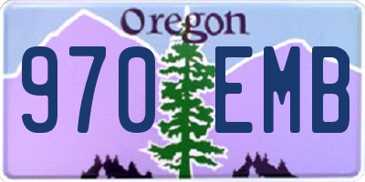 OR license plate 970EMB