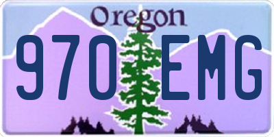 OR license plate 970EMG