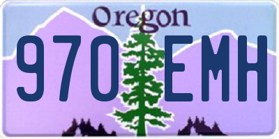 OR license plate 970EMH