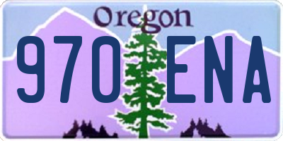 OR license plate 970ENA