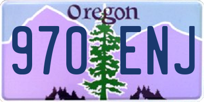 OR license plate 970ENJ
