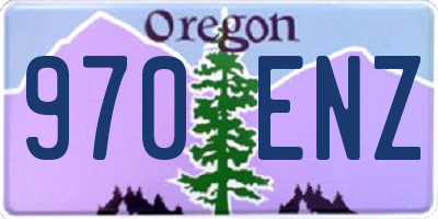 OR license plate 970ENZ