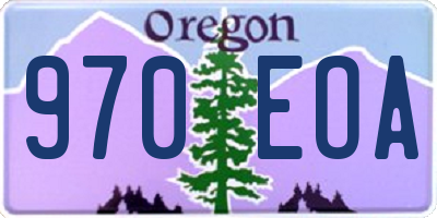 OR license plate 970EOA