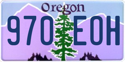 OR license plate 970EOH