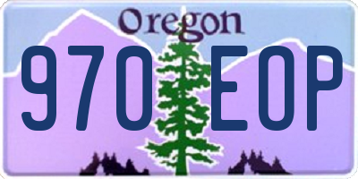 OR license plate 970EOP