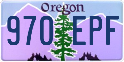OR license plate 970EPF