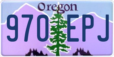 OR license plate 970EPJ