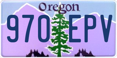 OR license plate 970EPV