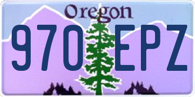 OR license plate 970EPZ