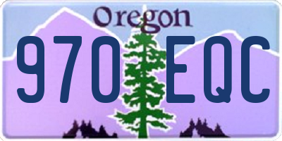 OR license plate 970EQC
