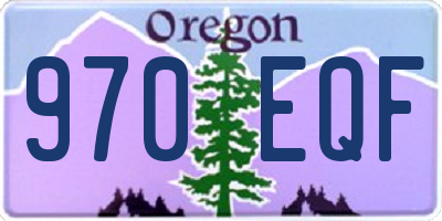 OR license plate 970EQF