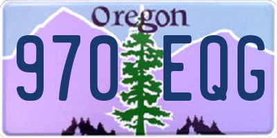 OR license plate 970EQG