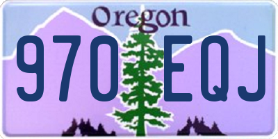 OR license plate 970EQJ