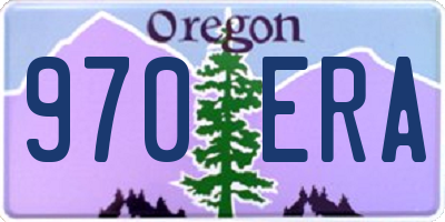 OR license plate 970ERA