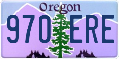 OR license plate 970ERE