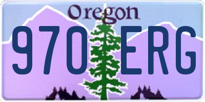 OR license plate 970ERG
