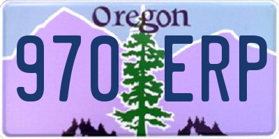 OR license plate 970ERP