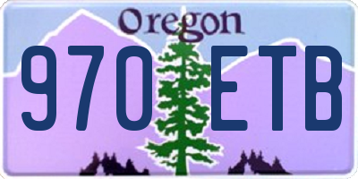 OR license plate 970ETB