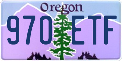 OR license plate 970ETF