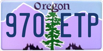 OR license plate 970ETP