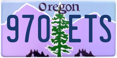 OR license plate 970ETS