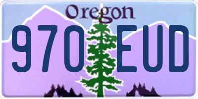OR license plate 970EUD