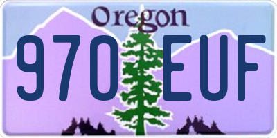 OR license plate 970EUF