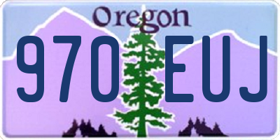 OR license plate 970EUJ