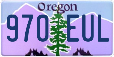 OR license plate 970EUL