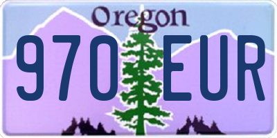 OR license plate 970EUR
