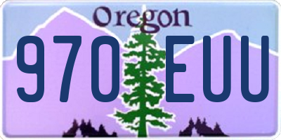 OR license plate 970EUU