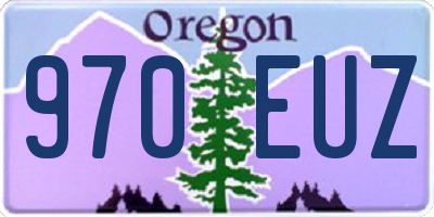 OR license plate 970EUZ