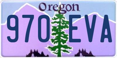 OR license plate 970EVA