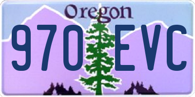 OR license plate 970EVC