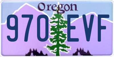 OR license plate 970EVF