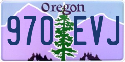 OR license plate 970EVJ