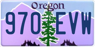 OR license plate 970EVW