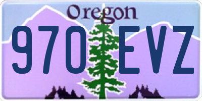 OR license plate 970EVZ