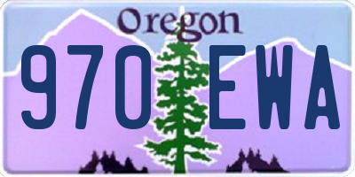 OR license plate 970EWA