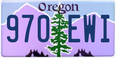 OR license plate 970EWI