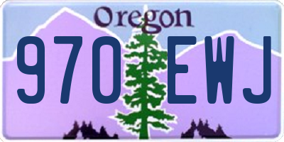 OR license plate 970EWJ