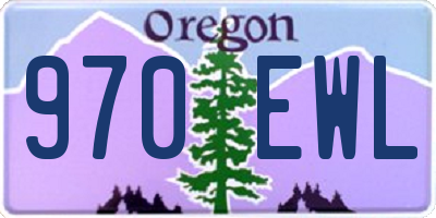OR license plate 970EWL