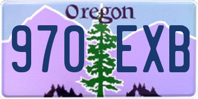 OR license plate 970EXB