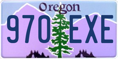 OR license plate 970EXE