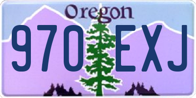 OR license plate 970EXJ
