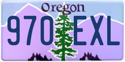 OR license plate 970EXL