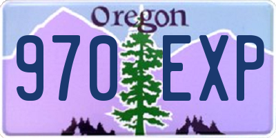 OR license plate 970EXP